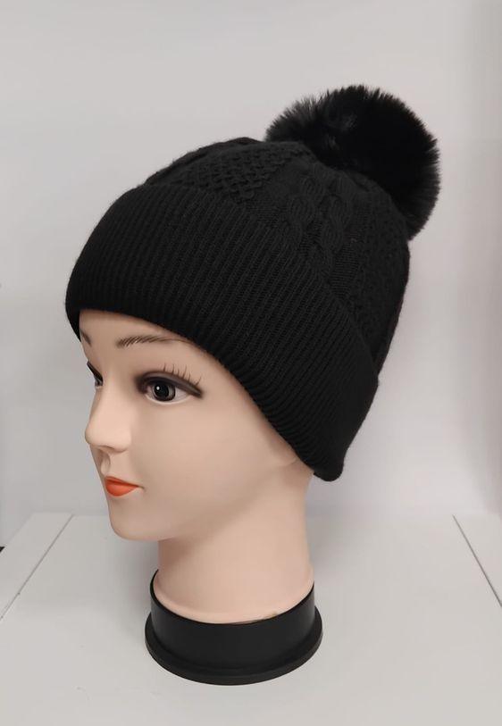 Bommelmütze schwarz